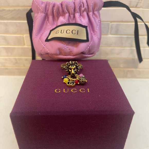 Gucci Lion Head textured ring - Picture 8 of 8